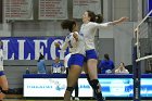 Volleyball vs Emerson  Wheaton College Women's Volleyball vs Emerson College. - Photo by Keith Nordstrom : Wheaton, Volleyball, VB2019